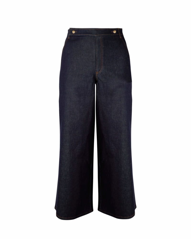 Front of a size 18 Jemina Pant in Black by Tanya Taylor. | dia_product_style_image_id:229231